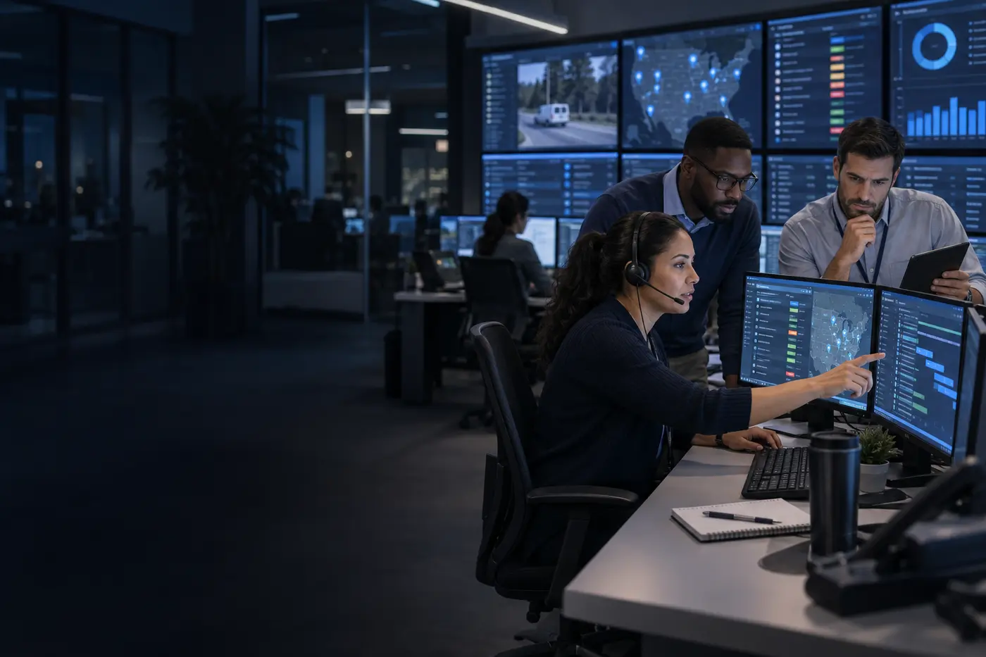 Technical operations coordinators managing field requests, engineer schedules and live service updates